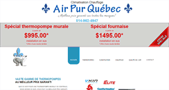 Desktop Screenshot of airpurquebec.com