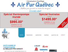 Tablet Screenshot of airpurquebec.com